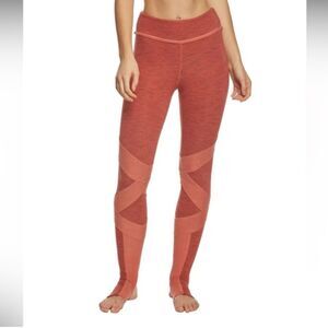 FP Movement Namaste Osaka Yoga Stirrup Leggings in Rust- Size Medium